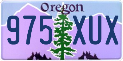 OR license plate 975XUX