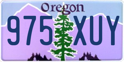 OR license plate 975XUY