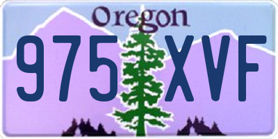 OR license plate 975XVF