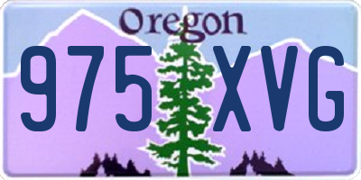 OR license plate 975XVG