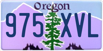 OR license plate 975XVL