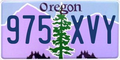 OR license plate 975XVY