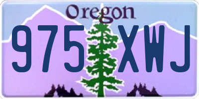OR license plate 975XWJ