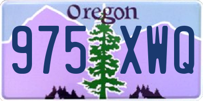 OR license plate 975XWQ