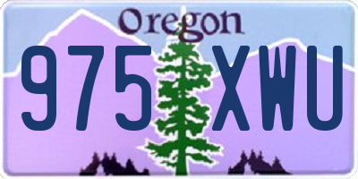 OR license plate 975XWU