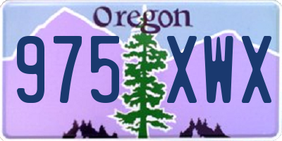 OR license plate 975XWX