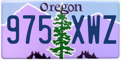 OR license plate 975XWZ