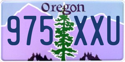OR license plate 975XXU