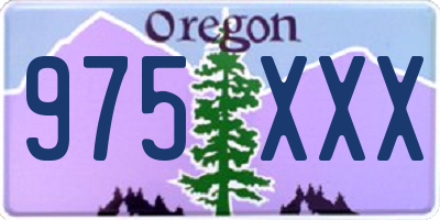 OR license plate 975XXX