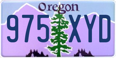 OR license plate 975XYD