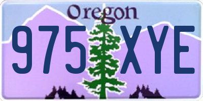 OR license plate 975XYE