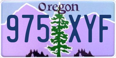 OR license plate 975XYF