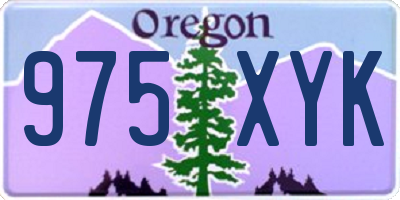 OR license plate 975XYK