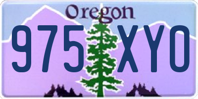 OR license plate 975XYO