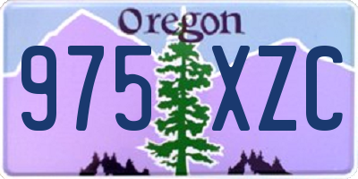 OR license plate 975XZC