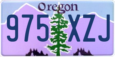 OR license plate 975XZJ