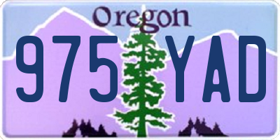 OR license plate 975YAD