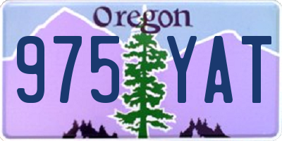 OR license plate 975YAT