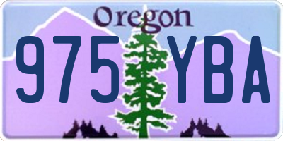 OR license plate 975YBA