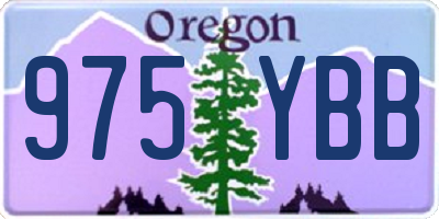 OR license plate 975YBB