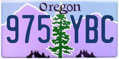 OR license plate 975YBC