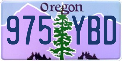 OR license plate 975YBD