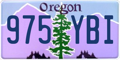 OR license plate 975YBI