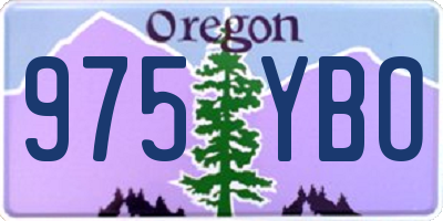 OR license plate 975YBO