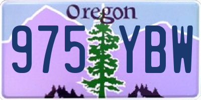 OR license plate 975YBW