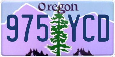 OR license plate 975YCD