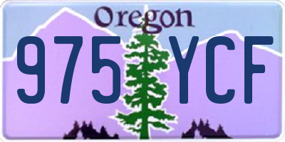 OR license plate 975YCF