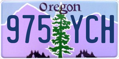 OR license plate 975YCH