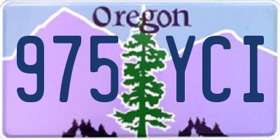 OR license plate 975YCI