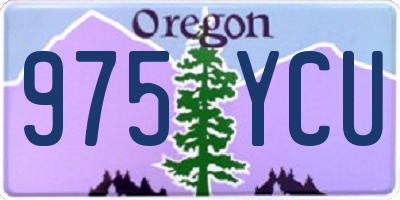 OR license plate 975YCU