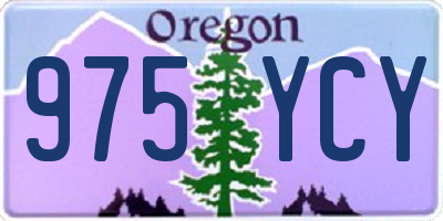 OR license plate 975YCY