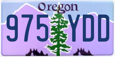 OR license plate 975YDD