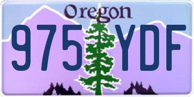 OR license plate 975YDF
