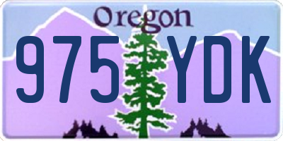 OR license plate 975YDK