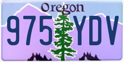 OR license plate 975YDV