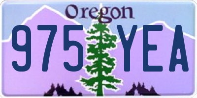 OR license plate 975YEA