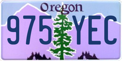 OR license plate 975YEC