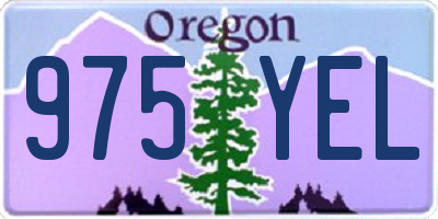 OR license plate 975YEL