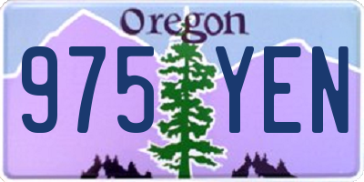 OR license plate 975YEN