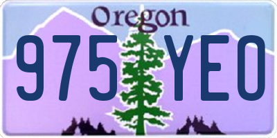 OR license plate 975YEO