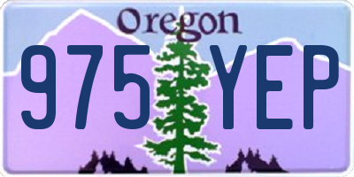 OR license plate 975YEP