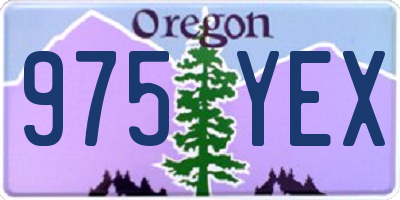 OR license plate 975YEX