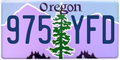 OR license plate 975YFD