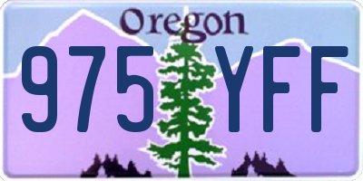 OR license plate 975YFF