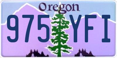 OR license plate 975YFI