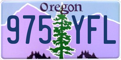 OR license plate 975YFL